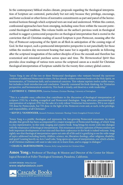 Produktbild: The Hermeneutical Spirit