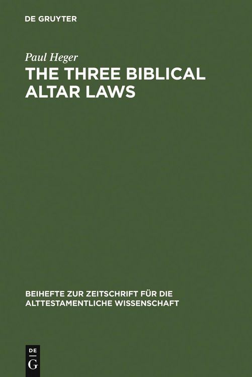 Produktbild: The Three Biblical Altar Laws