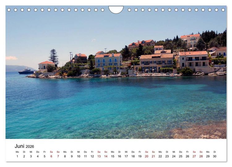 Produktbild: Griechenland - Insel Kefalonia (Wandkalender 2026 DIN A4 quer), CALVENDO Monatskalender