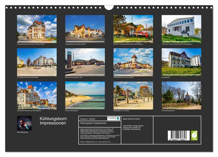 Produktbild: K&uuml;hlungsborn Impressionen (Wandkalender 2026 DIN A3 quer), CALVENDO Monatskalender