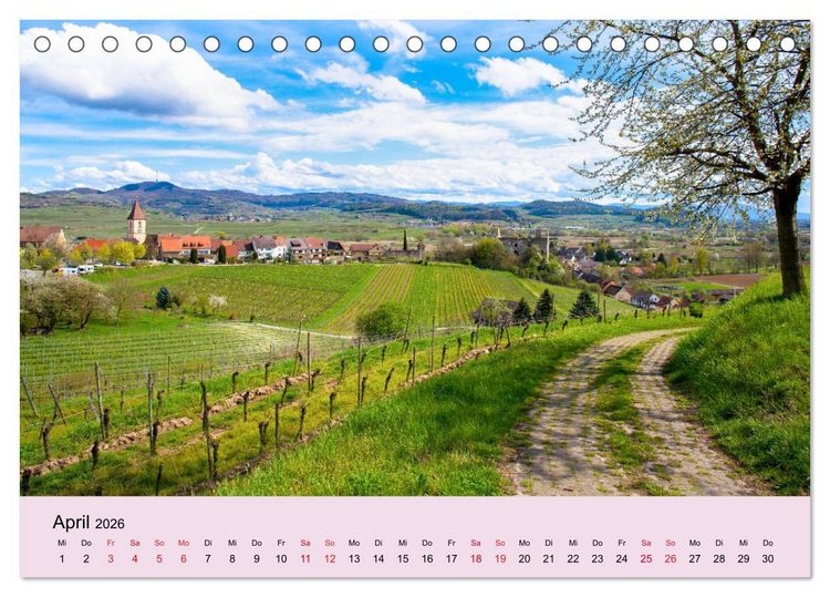 Produktbild: Augenblicke im Kaiserstuhl (Tischkalender 2026 DIN A5 quer), CALVENDO Monatskalender