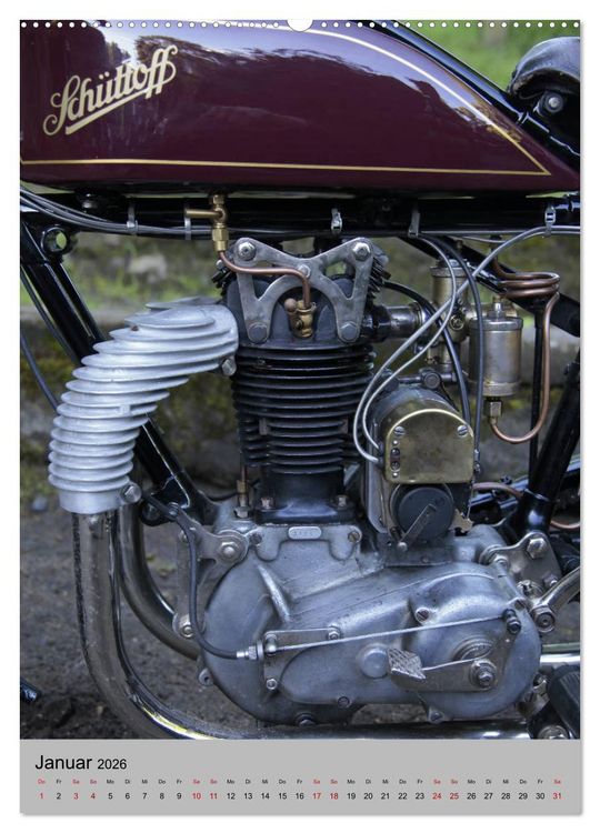 Produktbild: Motorrad Oldtimer - Motoransichten (hochwertiger Premium Wandkalender 2026 DIN A2 hoch), Kunstdruck in Hochglanz