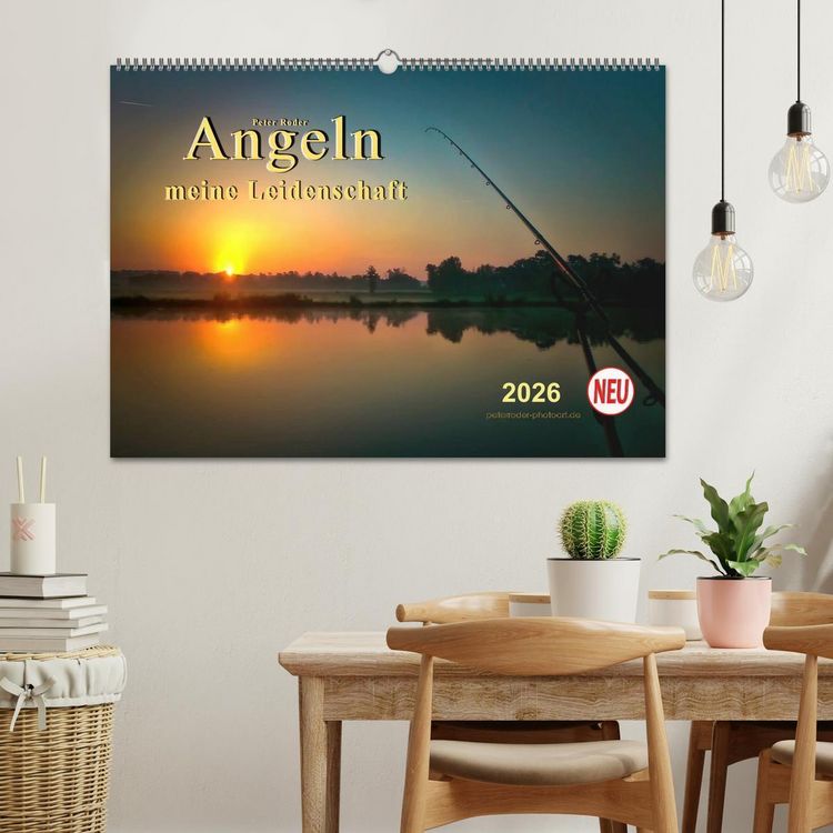 Produktbild: Angeln - meine Leidenschaft (Wandkalender 2026 DIN A2 quer), CALVENDO Monatskalender