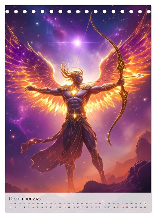 Produktbild: Der Mythos der Sternenzeichen - Sternenwesen des Zodiaks (Tischkalender 2026 DIN A5 hoch), CALVENDO Monatskalender