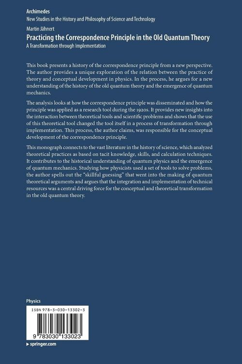 Produktbild: Practicing the Correspondence Principle in the Old Quantum Theory