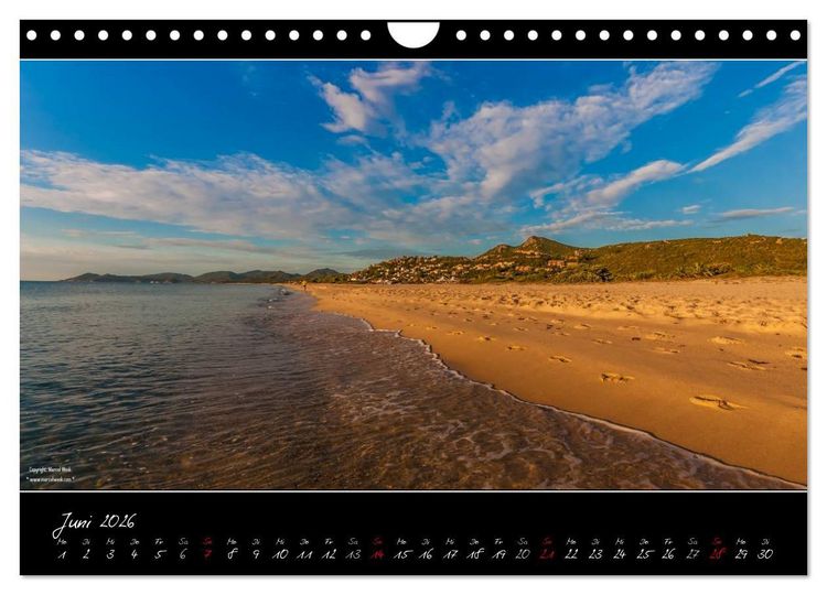 Produktbild: Sardinien Panoramakalender (Wandkalender 2026 DIN A4 quer), CALVENDO Monatskalender