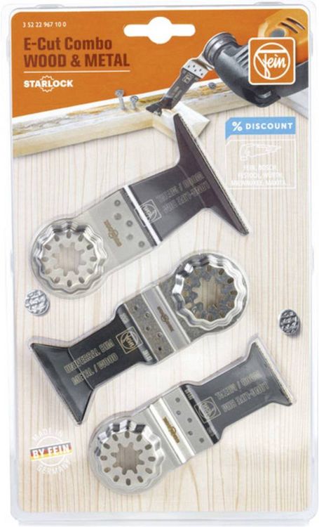 Produktbild: Fein 35222967100 E-Cut Combo SL WOOD & METAL Tauchs&auml;geblatt-Set 1 St.