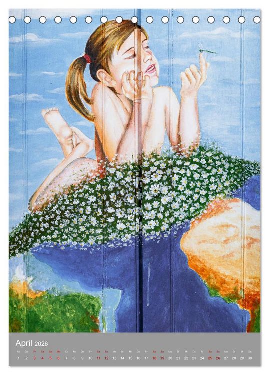 Produktbild: Street Art - Funchals T&uuml;ren der Phantasie (Tischkalender 2026 DIN A5 hoch), CALVENDO Monatskalender