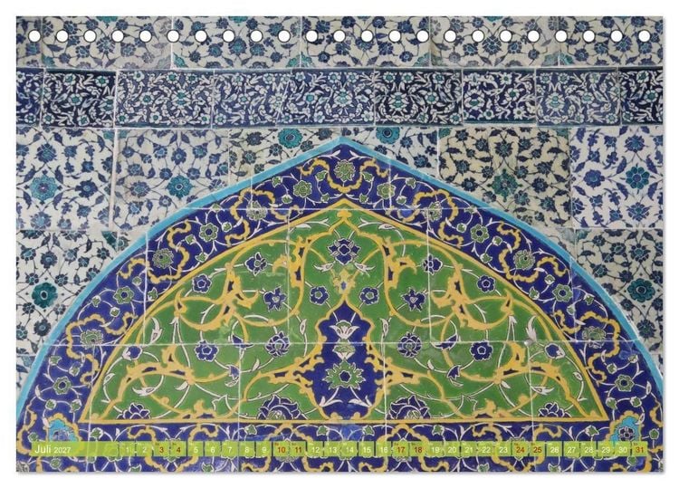 Produktbild: Moscheen in Istanbul. Rund um die Hagia Sophia (Tischkalender 2027 DIN A5 quer), CALVENDO Monatskalender