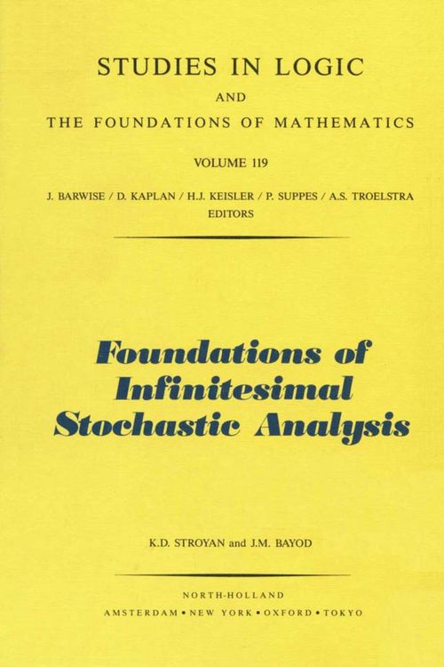 Produktbild: Foundations of Infinitesimal Stochastic Analysis