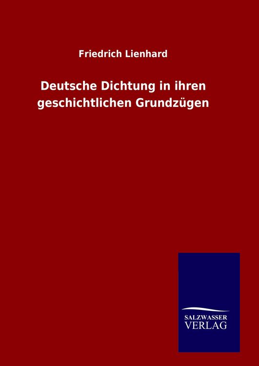 Produktbild: Deutsche Dichtung in ihren geschichtlichen Grundz&uuml;gen