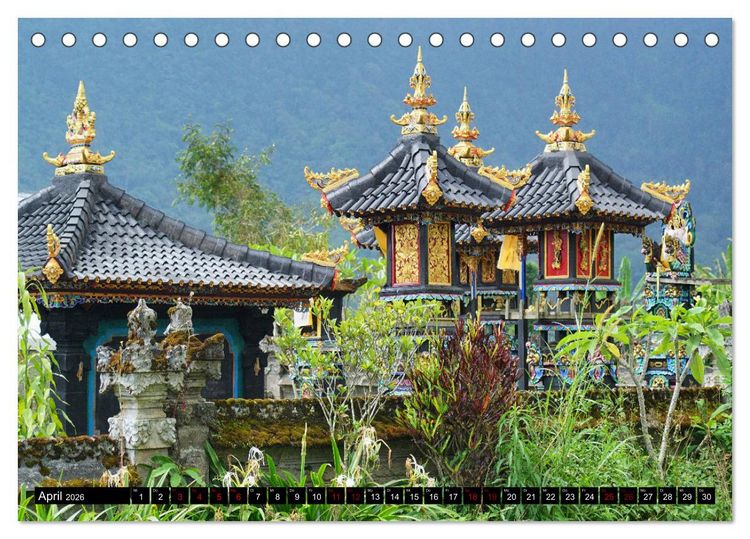 Produktbild: Bali. Im Reich der G&ouml;tter (Tischkalender 2026 DIN A5 quer), CALVENDO Monatskalender