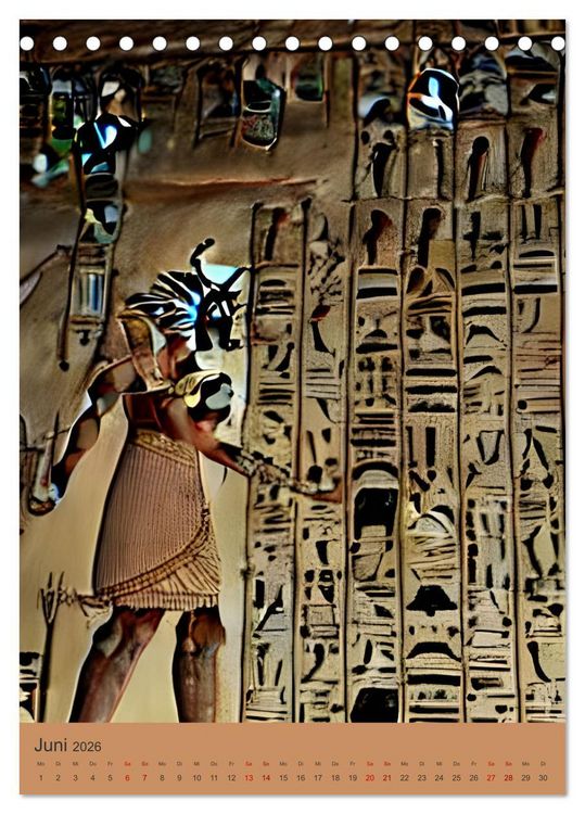 Produktbild: Altes &Auml;gypten - Computertr&auml;ume aus der KI (Tischkalender 2026 DIN A5 hoch), CALVENDO Monatskalender
