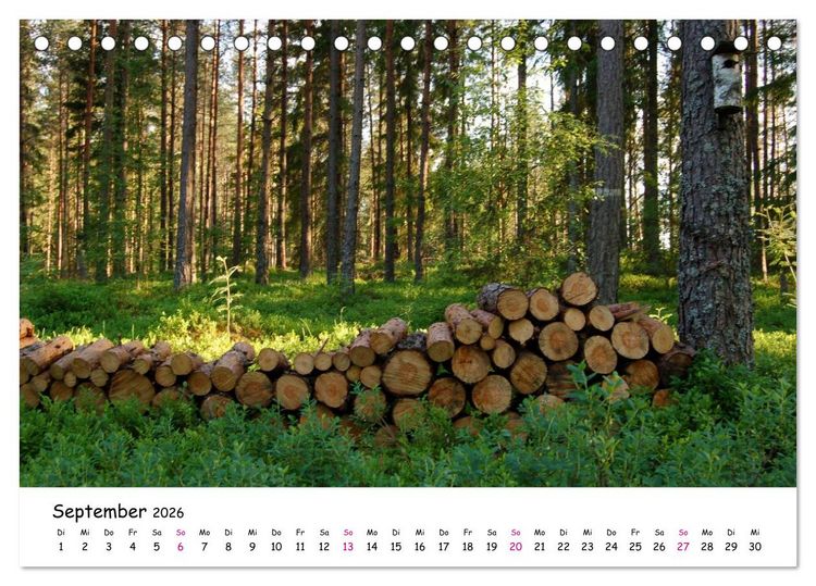 Produktbild: S&uuml;dschweden Smaland 2026 (Tischkalender 2026 DIN A5 quer), CALVENDO Monatskalender