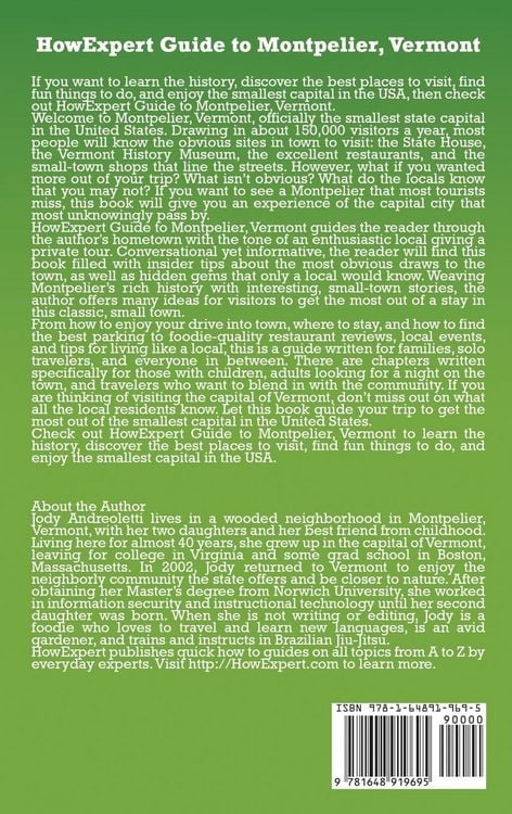 Produktbild: HowExpert Guide to Montpelier, Vermont