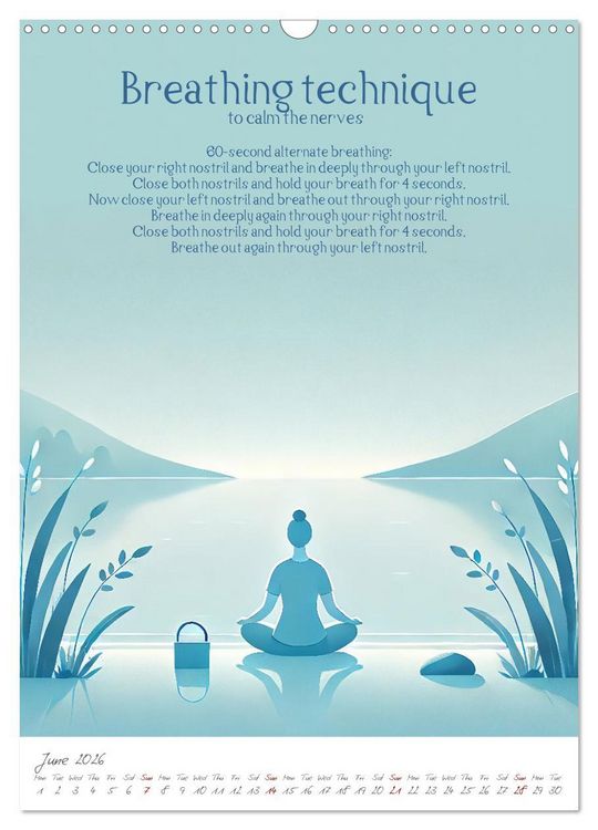 Produktbild: The anti-stress path - Monthly inspirations for more balance (Wall Calendar 2026 DIN A3 portrait), CALVENDO 12 Month Wall Calendar