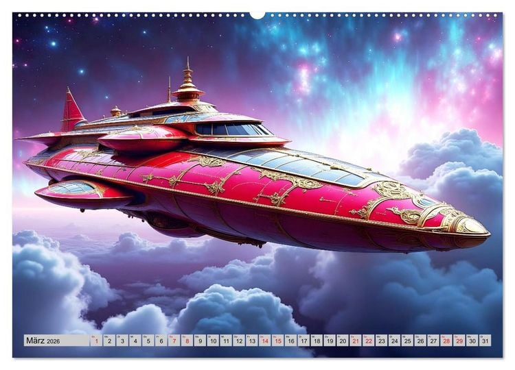 Produktbild: Kosmische Extravaganz (Wandkalender 2026 DIN A2 quer), CALVENDO Monatskalender
