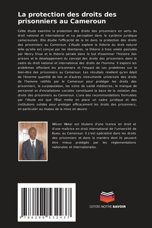 Produktbild: La protection des droits des prisonniers au Cameroun