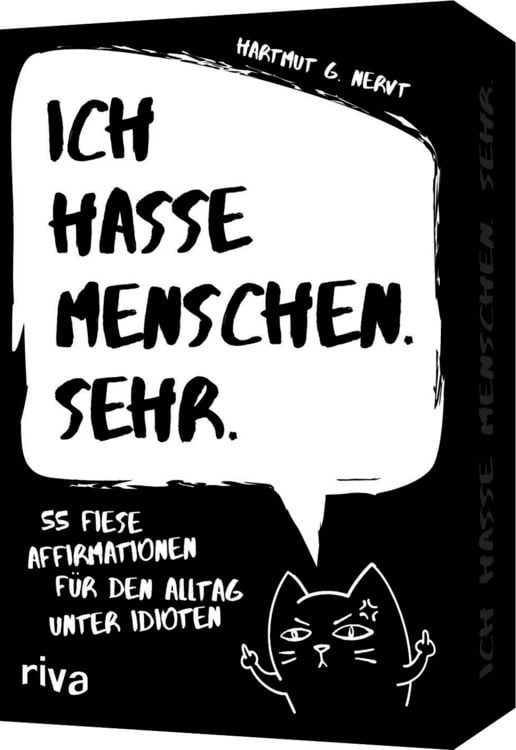 Produktbild: Ich hasse Menschen. Sehr. &ndash; 55 fiese Affirmationen f&uuml;r den Alltag unter Idioten