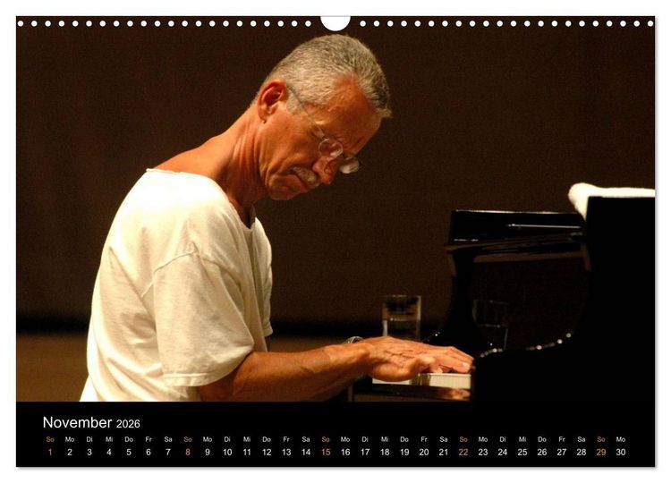 Produktbild: Jazz Pianisten 2026 (Wandkalender 2026 DIN A3 quer), CALVENDO Monatskalender