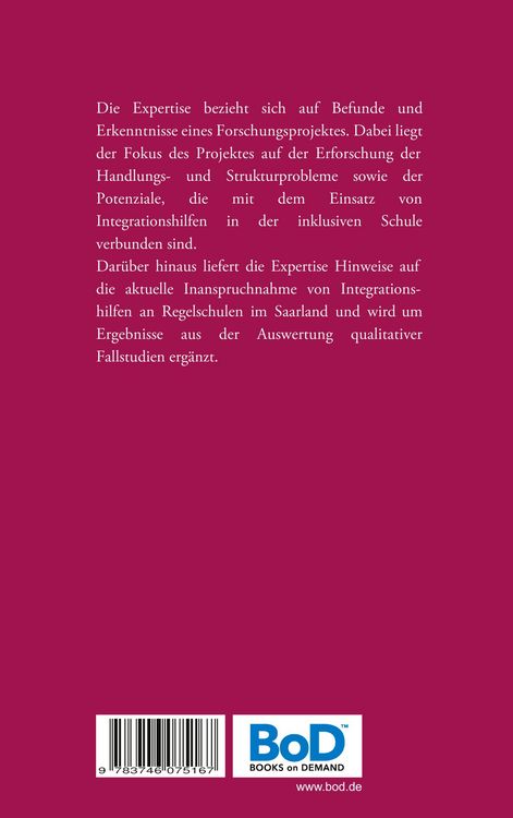 Produktbild: Potenziale und Grenzen von Integrationshilfen an Regelschulen
