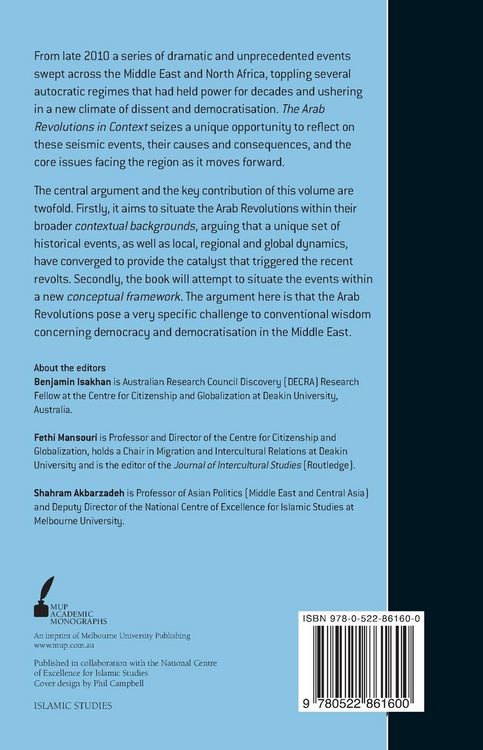 Produktbild: The Arab Revolutions in Context