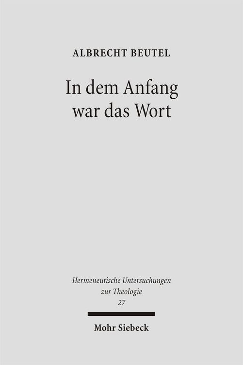 Produktbild: In dem Anfang war das Wort