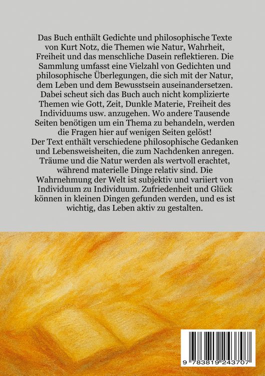 Produktbild: Gedichte und Philosophische Texte
