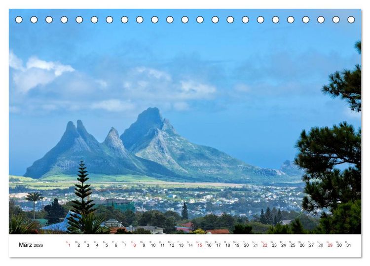 Produktbild: Inselparadies Mauritius (Tischkalender 2026 DIN A5 quer), CALVENDO Monatskalender