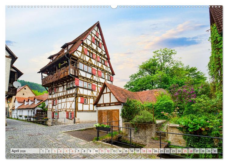 Produktbild: Blaubeuren Impressionen (hochwertiger Premium Wandkalender 2026 DIN A2 quer), Kunstdruck in Hochglanz