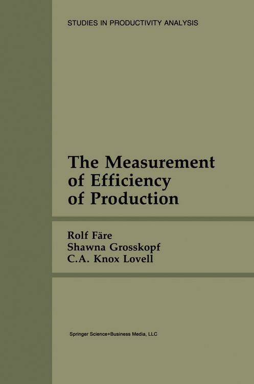 Produktbild: The Measurement of Efficiency of Production