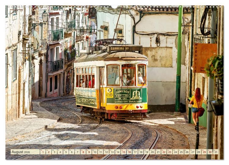 Produktbild: Von Porto bis an die Algarve (Wandkalender 2026 DIN A2 quer), CALVENDO Monatskalender