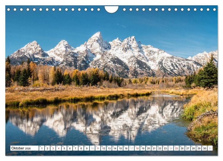 Produktbild: Grand Teton National Park (Wandkalender 2026 DIN A4 quer), CALVENDO Monatskalender