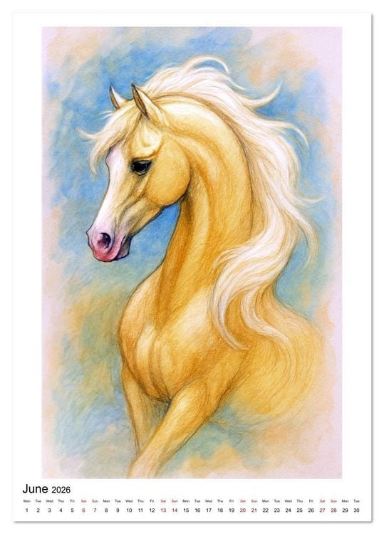 Produktbild: Enjoy Arabian Horses (Desk Calendar 2026 DIN A5 portrait), CALVENDO 12 Month DeskCalendar