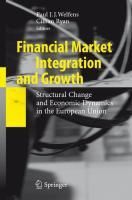 Produktbild: Financial Market Integration and Growth