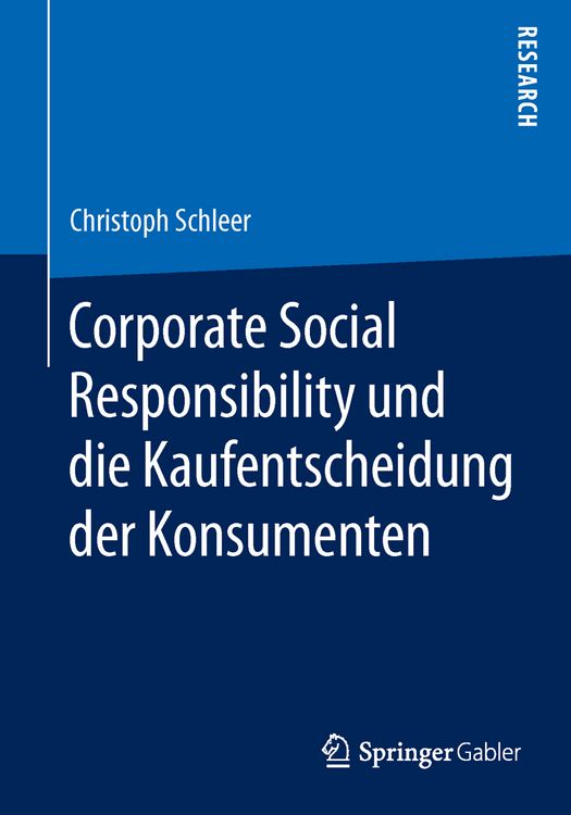 Produktbild: Corporate Social Responsibility und die Kaufentscheidung der Konsumenten