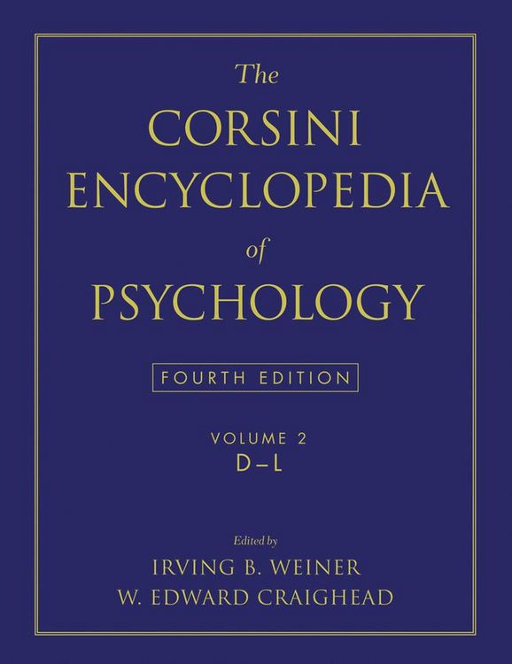 Produktbild: The Corsini Encyclopedia of Psychology, Volume 2