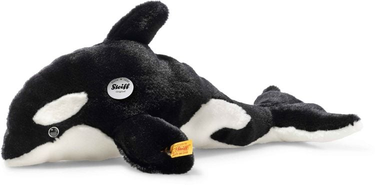 Produktbild: Steiff 067525 - Ozzie Orca mit Quietsche, Pl&uuml;sch, 37 cm