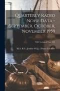Produktbild: Quarterly Radio Noise Data - September, October, November 1959; NBS Technical Note 18-4
