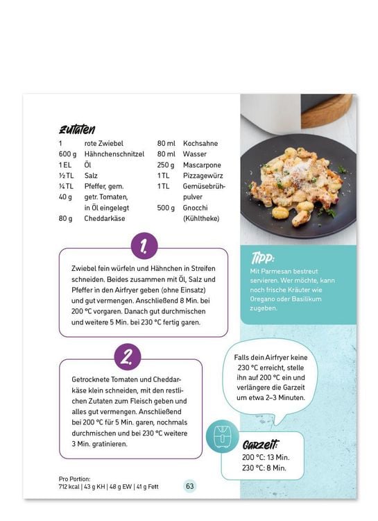Produktbild: Rezepte f&uuml;r den AIRFRYER