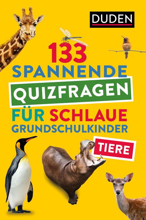 Produktbild: Tiere - 133 spannende Quizfragen f&uuml;r schlaue Grundschulkinder