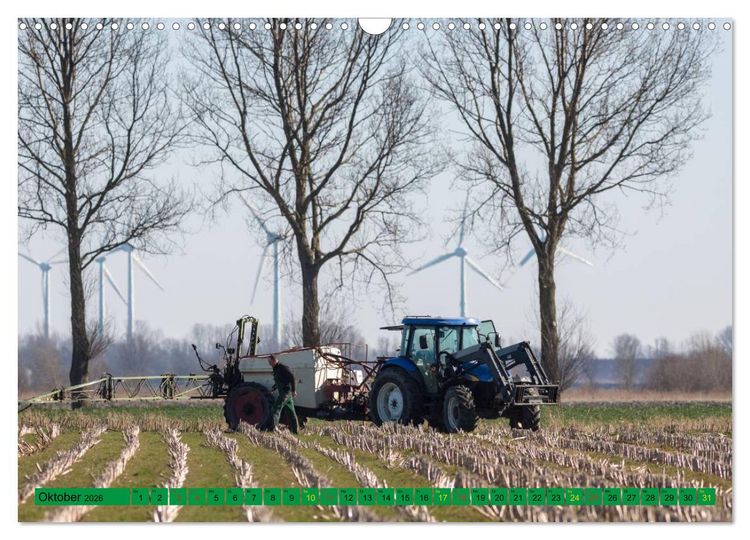 Produktbild: Landwirtschaft - Maschinen im Einsatz (Wandkalender 2026 DIN A3 quer), CALVENDO Monatskalender