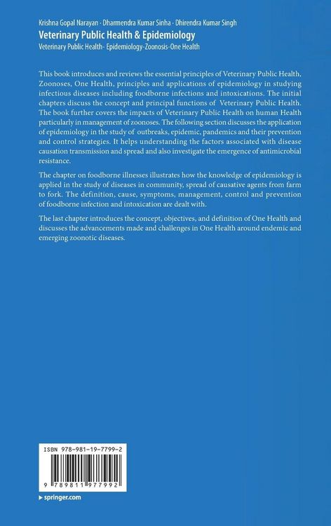 Produktbild: Veterinary Public Health & Epidemiology