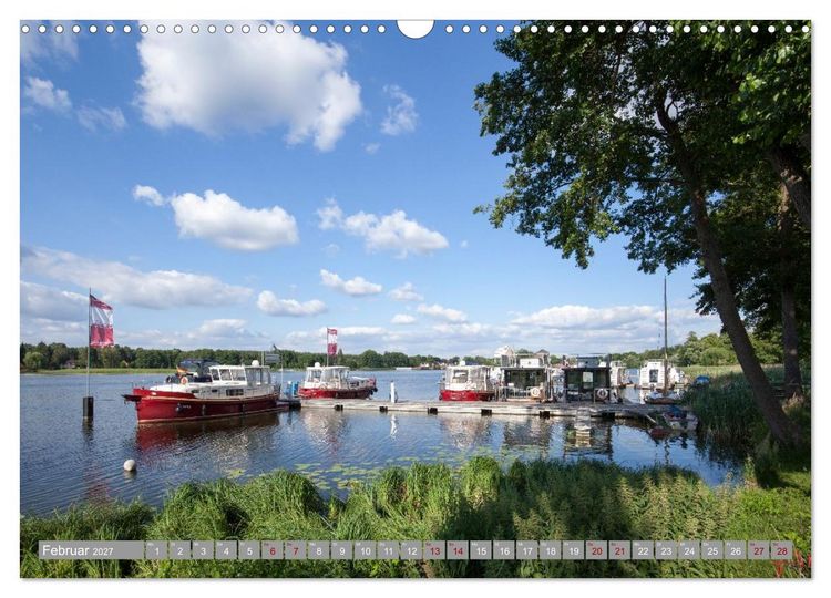Produktbild: Hausbooturlaub Deutschland - Mecklenburgische Seenplatte (Wandkalender 2027 DIN A3 quer), CALVENDO Monatskalender
