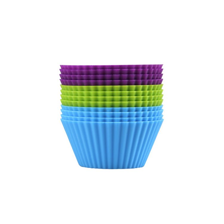 Produktbild: Set mit 12 Dr. Oetke Muffinfoermchen aus Silikon