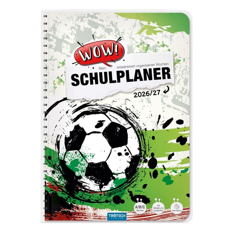 Produktbild: TR&Ouml;TSCH - Schulplaner WOW Fu&szlig;ball 26/27