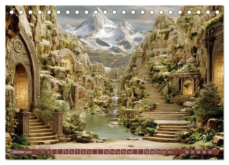 Produktbild: Die Kunst des Verirrens (Tischkalender 2026 DIN A5 quer), CALVENDO Monatskalender