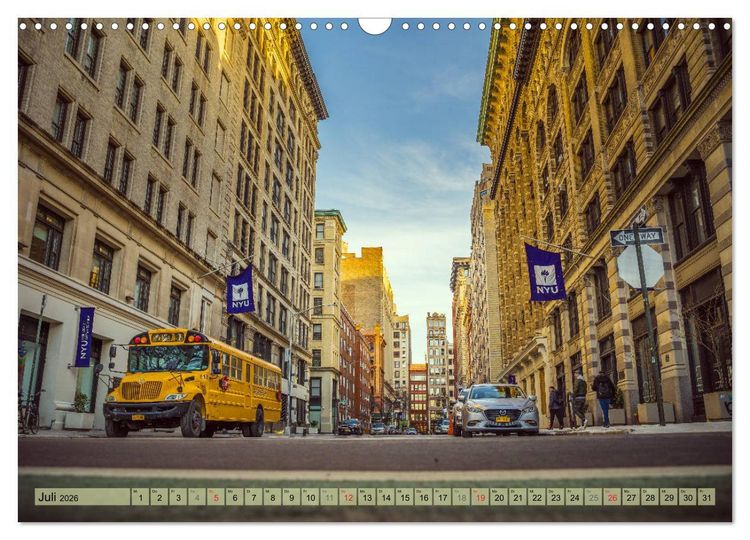 Produktbild: New York - Stadt der Wolkenkratzer (Wandkalender 2026 DIN A3 quer), CALVENDO Monatskalender