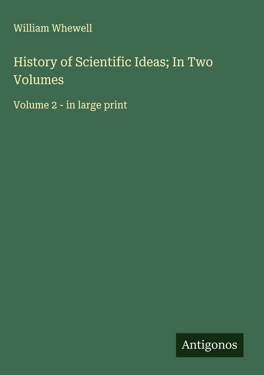 Produktbild: History of Scientific Ideas; In Two Volumes