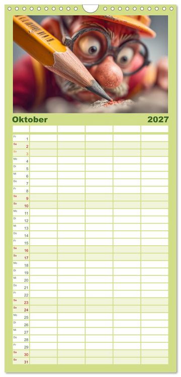Produktbild: Familienplaner 2027 - Kaffee, Kabel, Katastrophen mit 5 Spalten (Wandkalender, 21 x 45 cm) CALVENDO